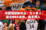 中国篮球新风云：九十多人退出NBA选秀，崔永熙入选行情暴涨，NBA再现中国人面孔？