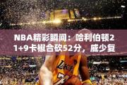 NBA精彩瞬间：哈利伯顿21+9卡椒合砍52分，威少复出步行者击沉快船